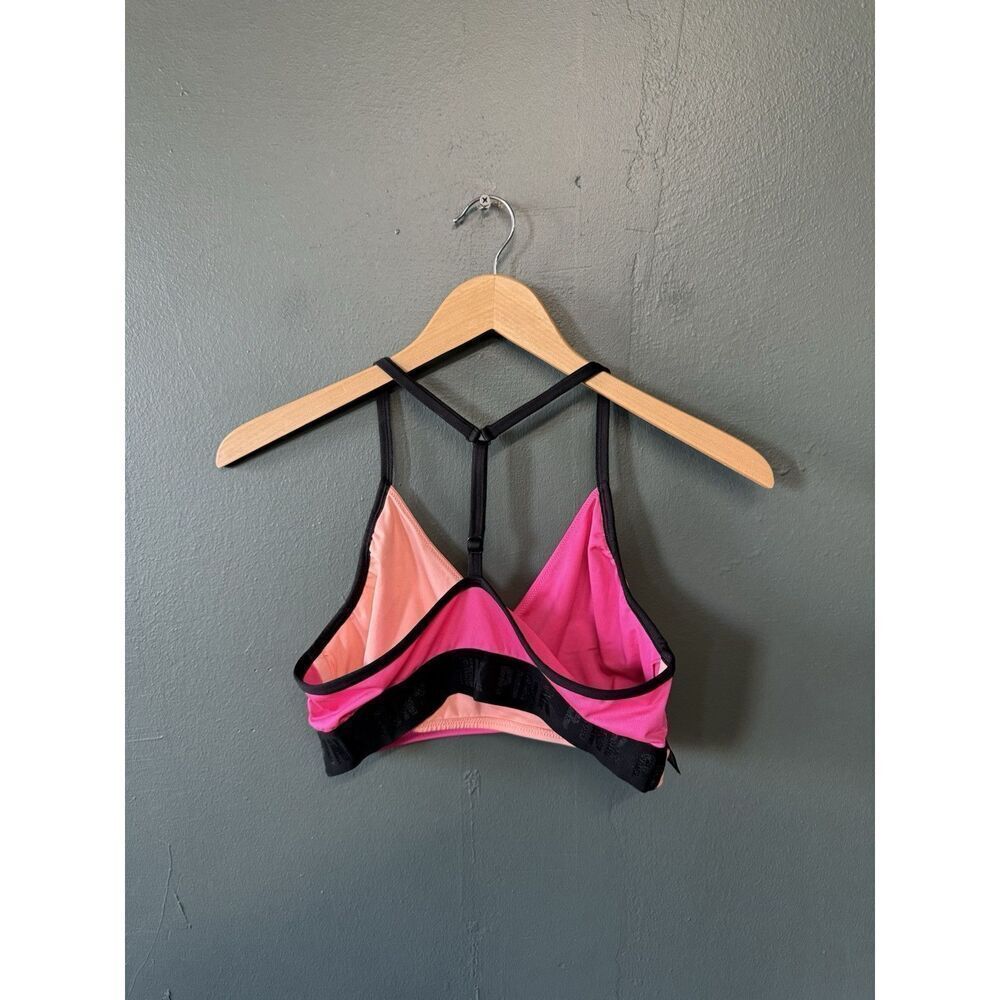 Pink by Victoria Secret Sport Womens Pink Sports Bra Size Medium - Picture 2 of 3